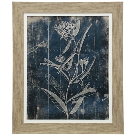 Blue Floral Framed Print