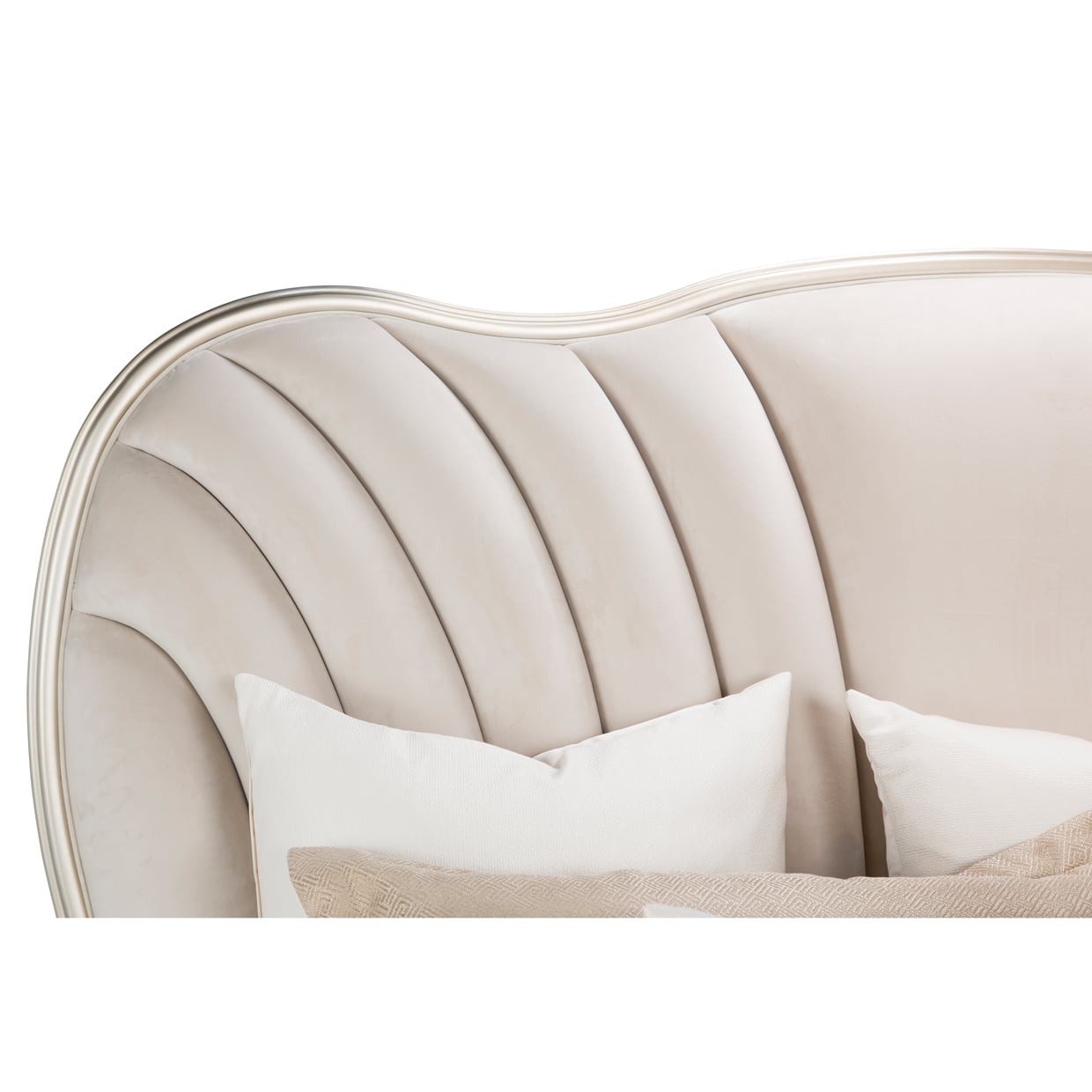 Michael Amini London Place Upholstered California King Scalloped Bed