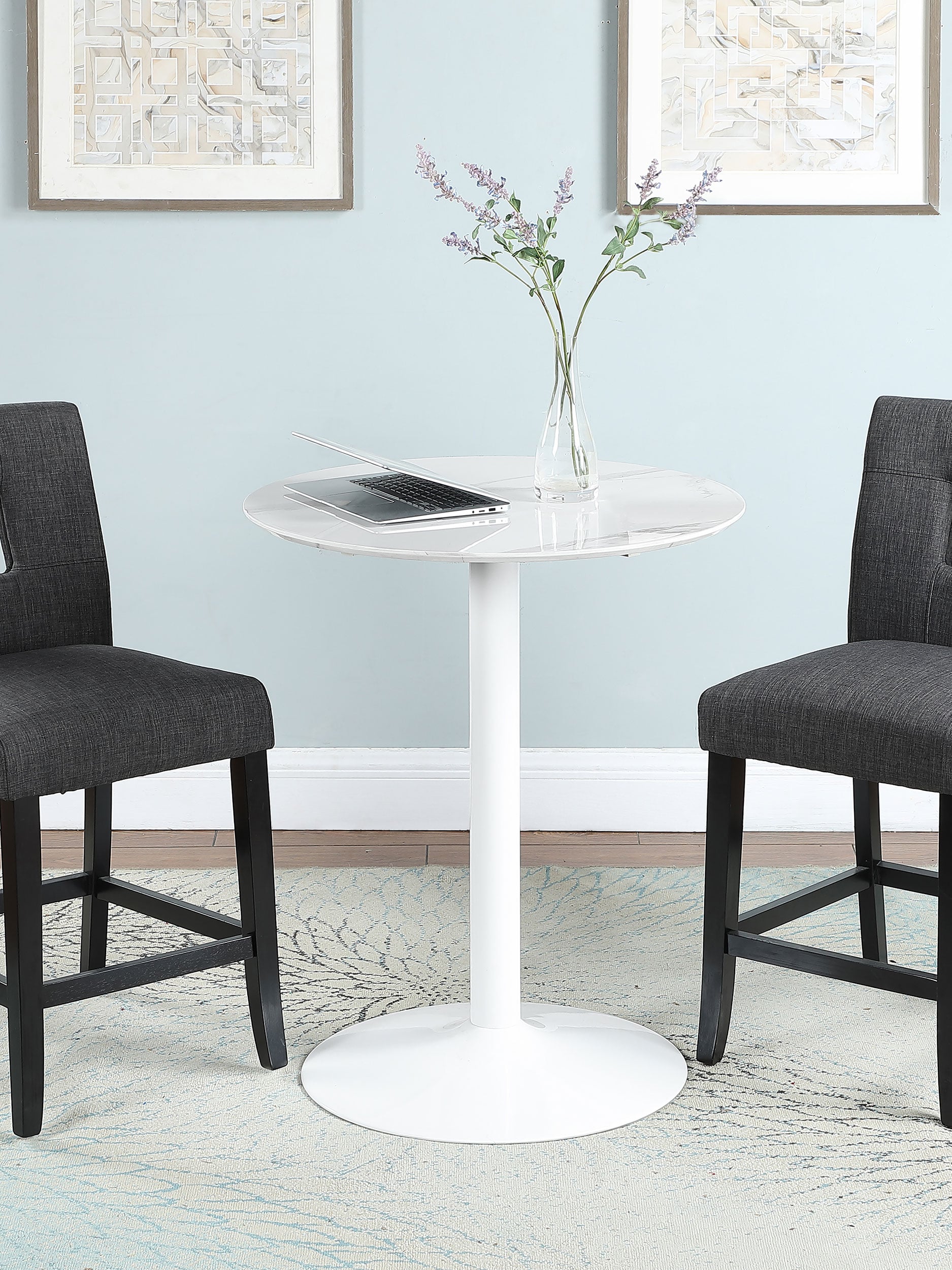 Arkell Pedestal Counter Height Table