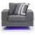Global Furniture 98 Contemporary Accent Chair with LED Lighting and USB Port