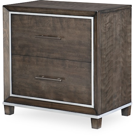 Contemporary Nightstand with USB Port