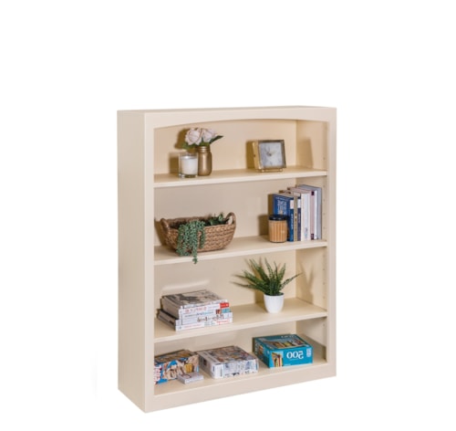 Solid Pine Bookcase with 3 Open Shelves