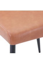 Jofran Maddox Maddox Contemporary Upholstered Dining Stool - Light Brown