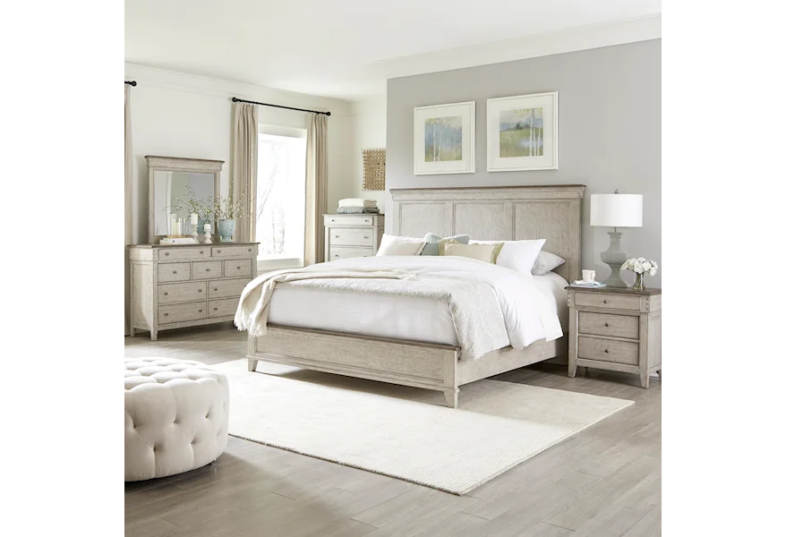 Ivy Hollow Five-Piece Queen Bedroom Group by Liberty Furniture at Home Collections Furniture
