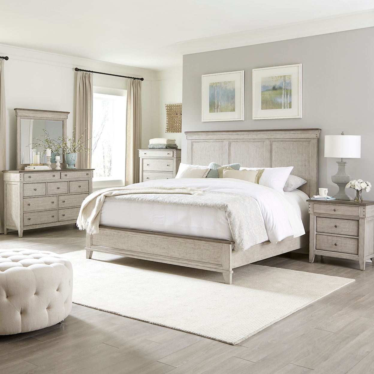 Liberty Furniture Ivy Hollow 5-Piece Queen Panel Bedroom Group