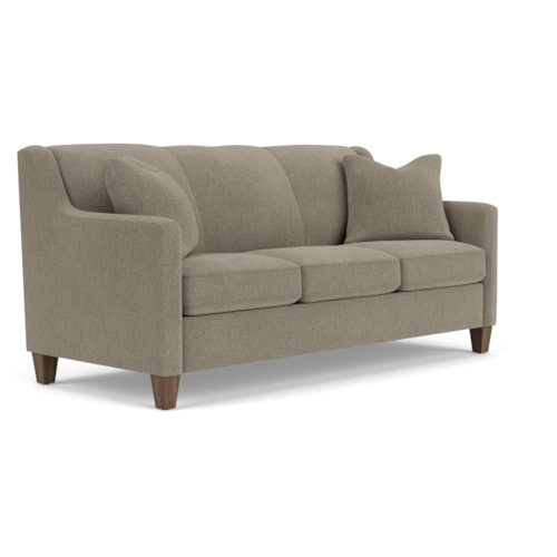 Contemporary Sofa with Angled Track Arms