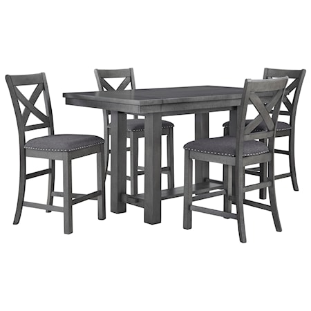 5-Piece Counter Height Table Set