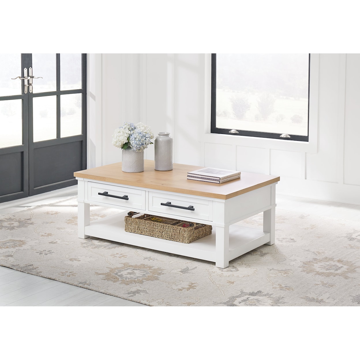 Ashley Signature Design Ashbryn Coffee Table and 2 End Tables