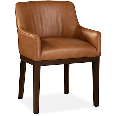 Side Chair with Rounded Track Arms