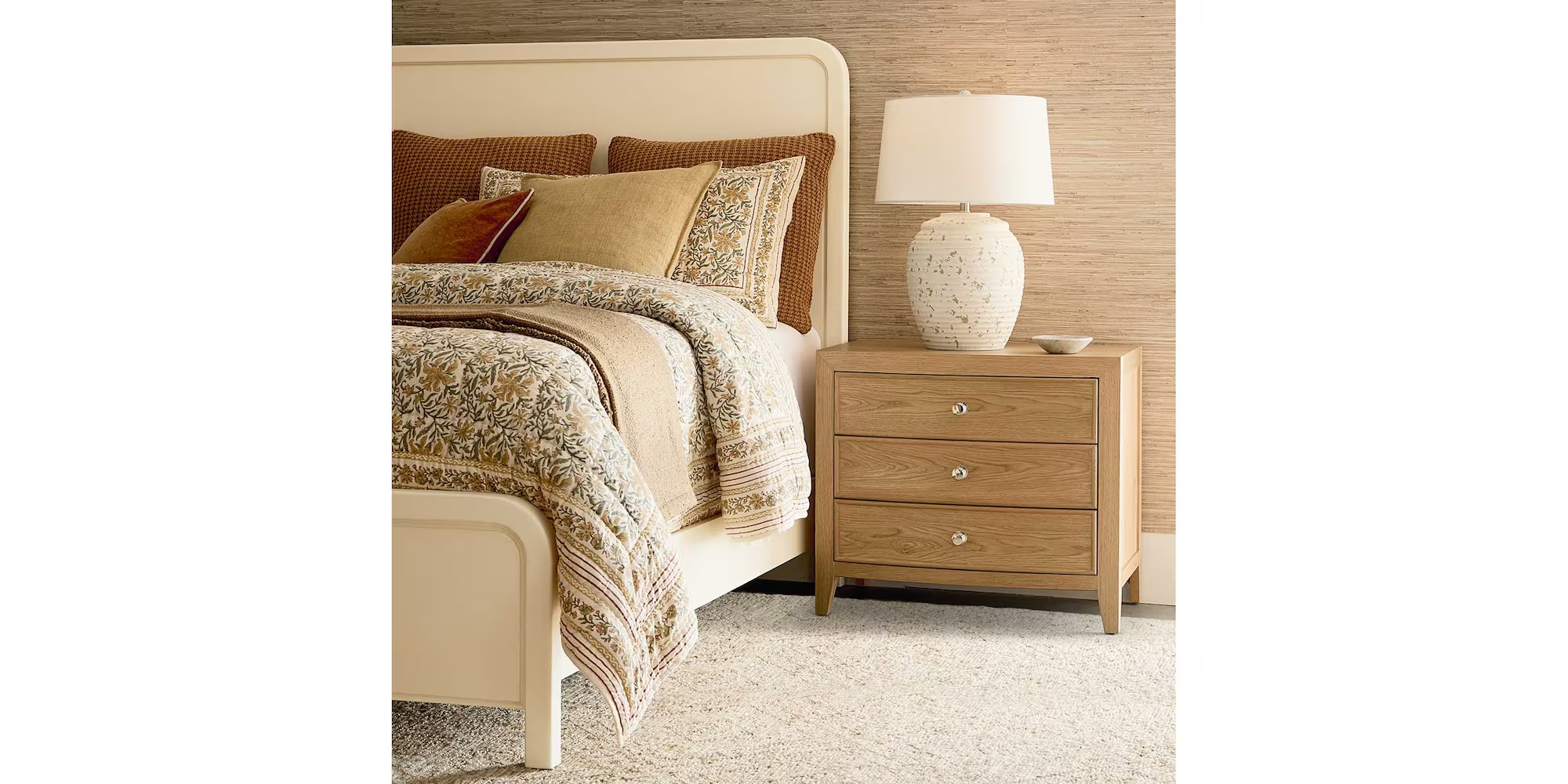 Newbury 3 Drawer Nightstand