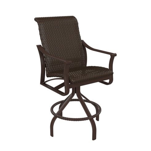 Corsica 25" Woven Swivel Stool