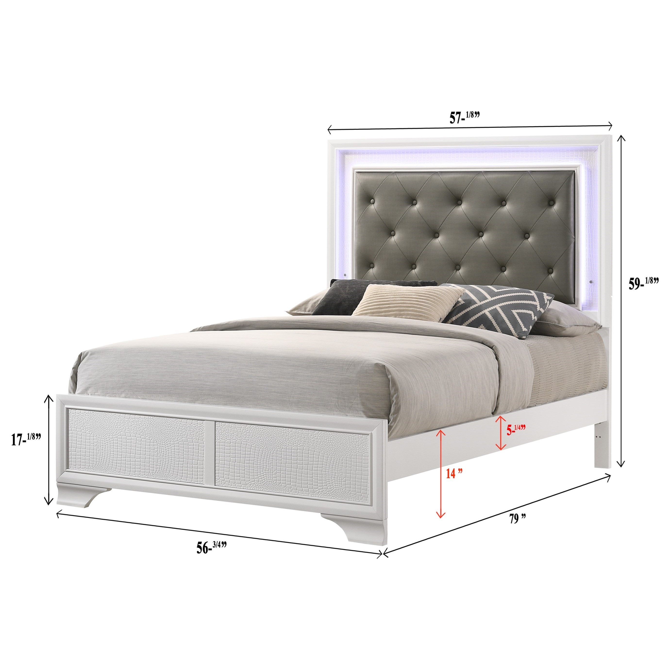 Upholstered Full Bed