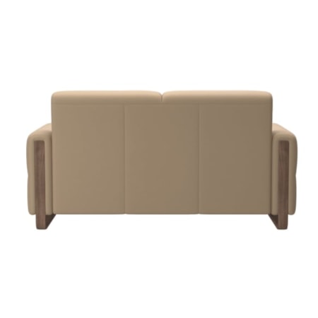 2-Seater Loveseat with Wood Arm