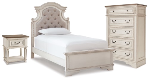 Twin Panel Bed, Chest And Nightstand