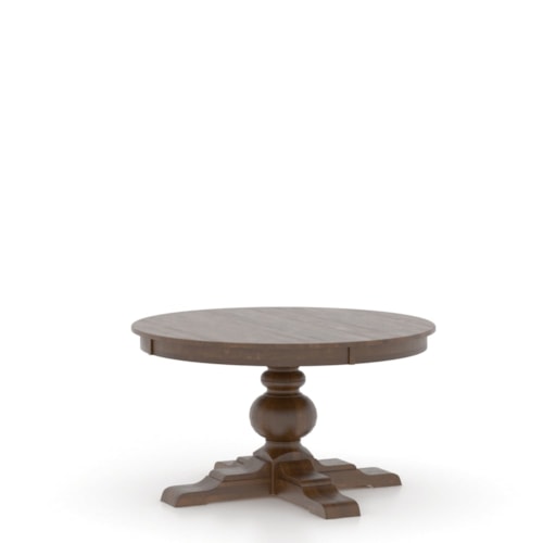 Traditional Customizable Round Dining Table with Pedestal Base
