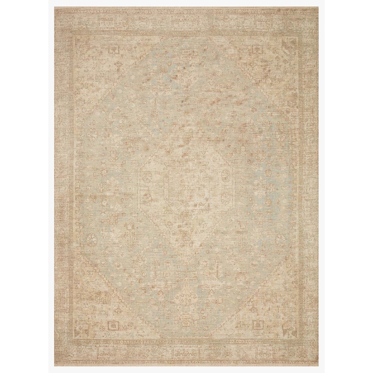 Loloi Rugs Priya 9'3" x 13' Ocean / Ivory Rug