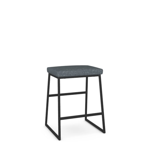Contemporary Counter Height Stool with Upholstered Seat