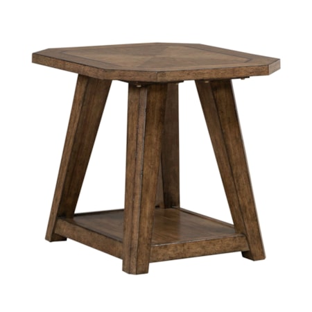 Octagonal End Table