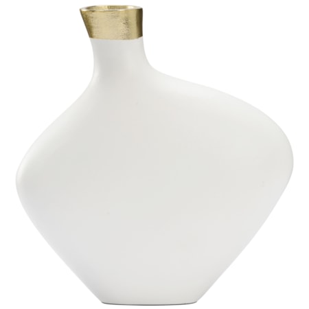 Asymmetric Vase - White (Sm)