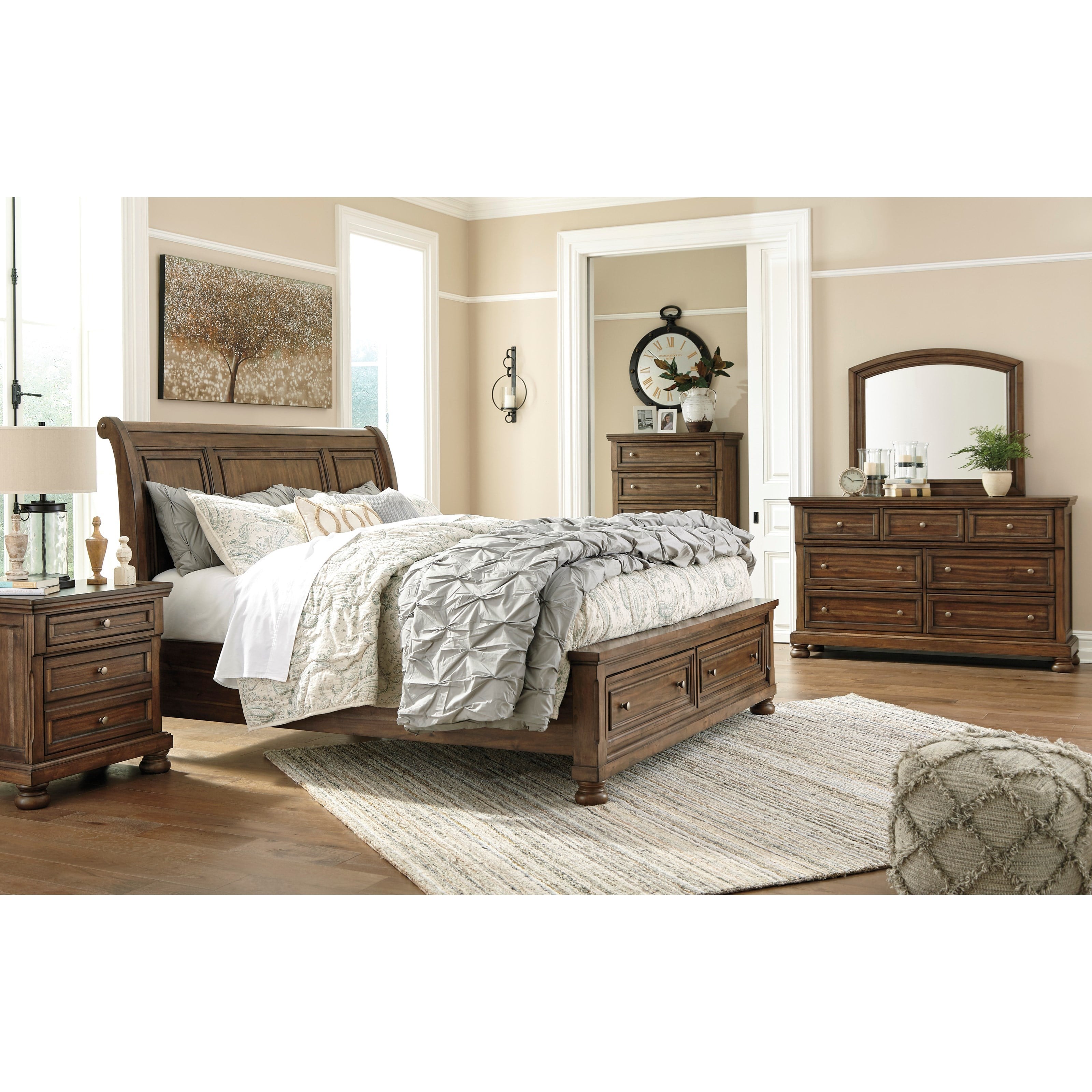 Flynnter king deals bedroom set