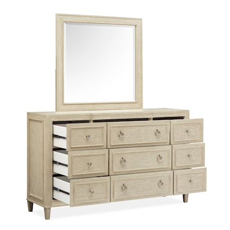 Dresser &amp; Mirror Set