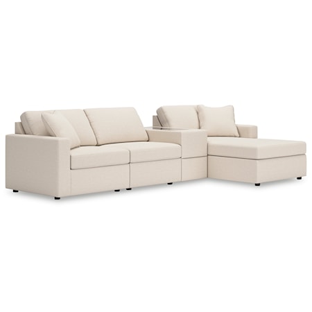 4-Piece Sectional With Chaise