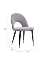 Zuo Menlo Collection Contemporary Dining Chair
