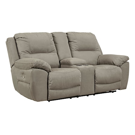 Power Reclining Loveseat with Console