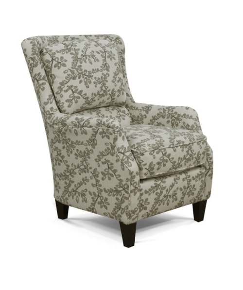 Contemporary Plush Back Club Chair