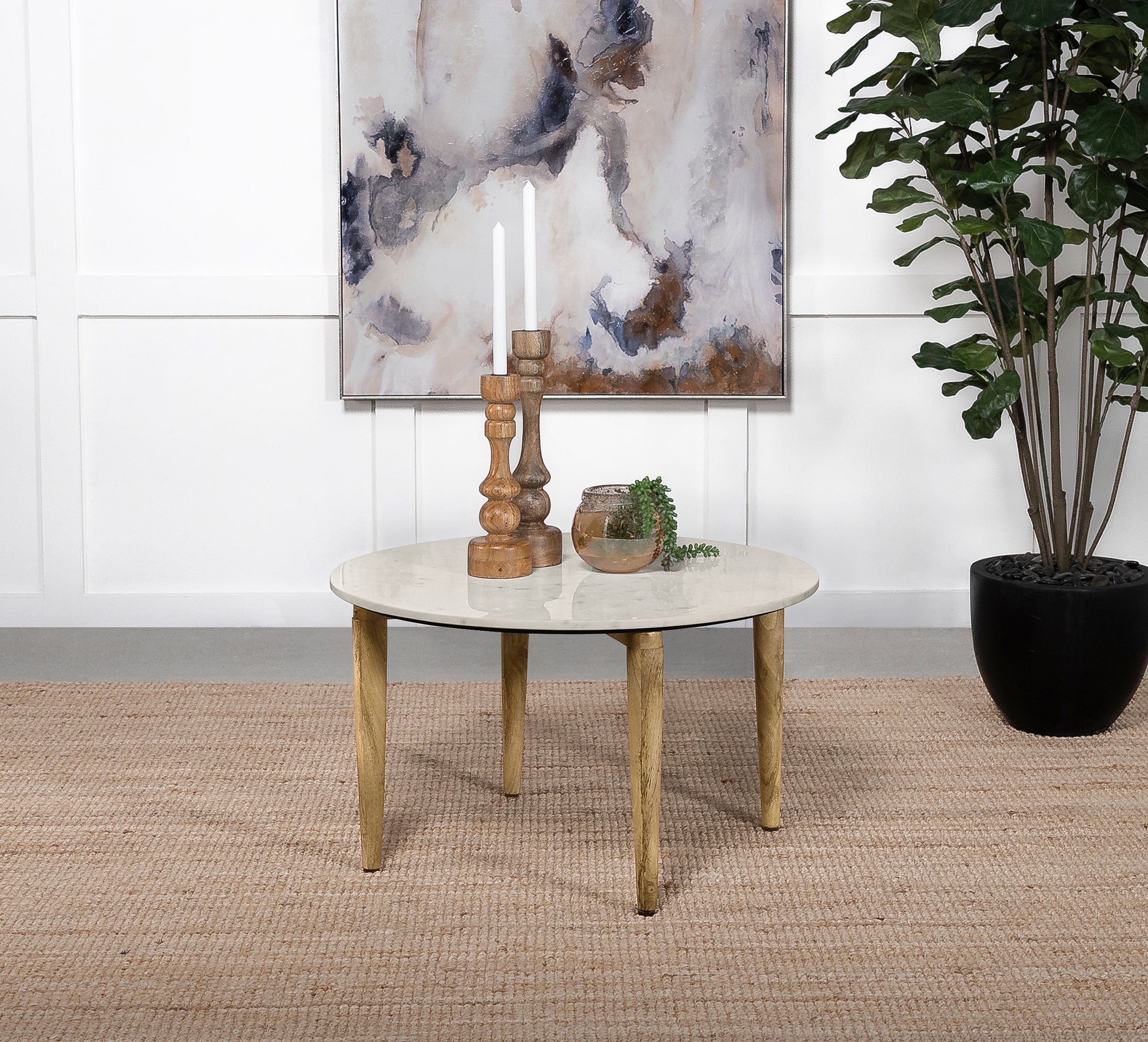 Aldis Marble Top Coffee Table