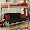 Acme Furniture Eclipse Twin XL/Queen Futon Bunk Bed