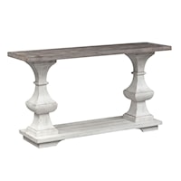 Traditional Sofa Table with Bottom Shelf