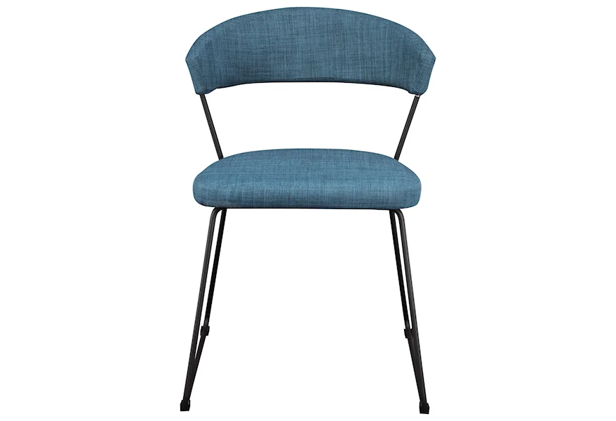Adria Upholstered Soft Blue Dining Chair at Sadler's Home Furnishings