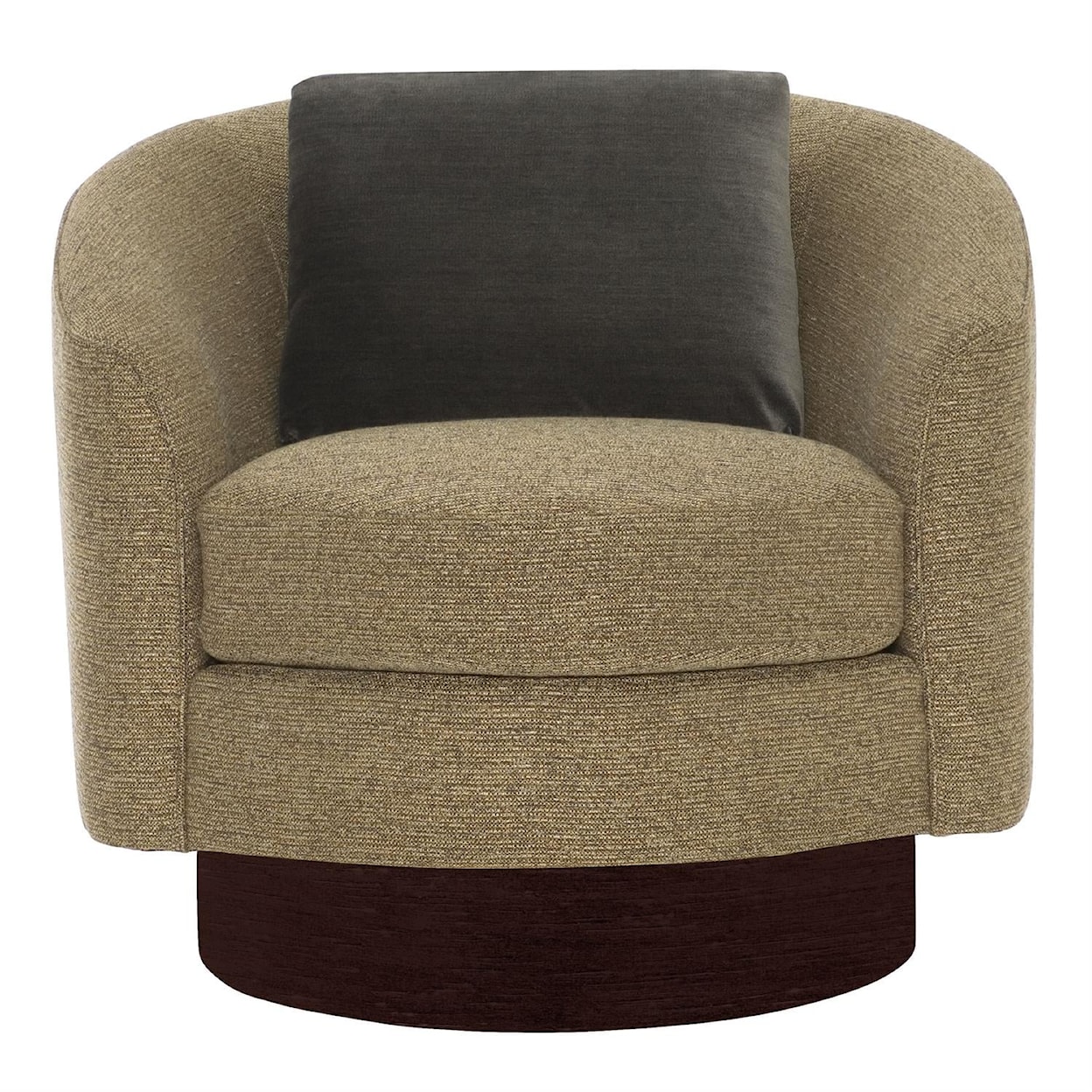 Bernhardt Bernhardt Interiors Camino Fabric Swivel Chair Without Pillows