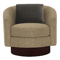 Camino Fabric Swivel Chair Without Pillows