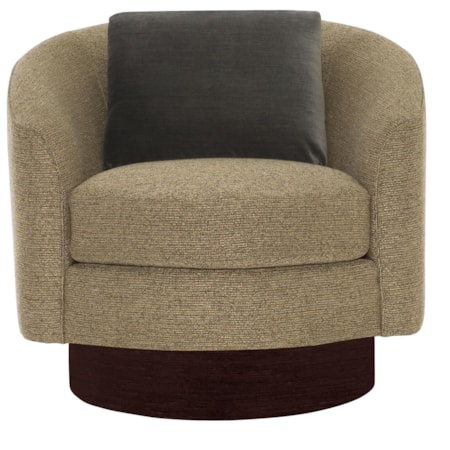 Camino Fabric Swivel Chair Without Pillows