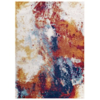 Adeline Contemporary Modern Abstract 5x8 Area Rug