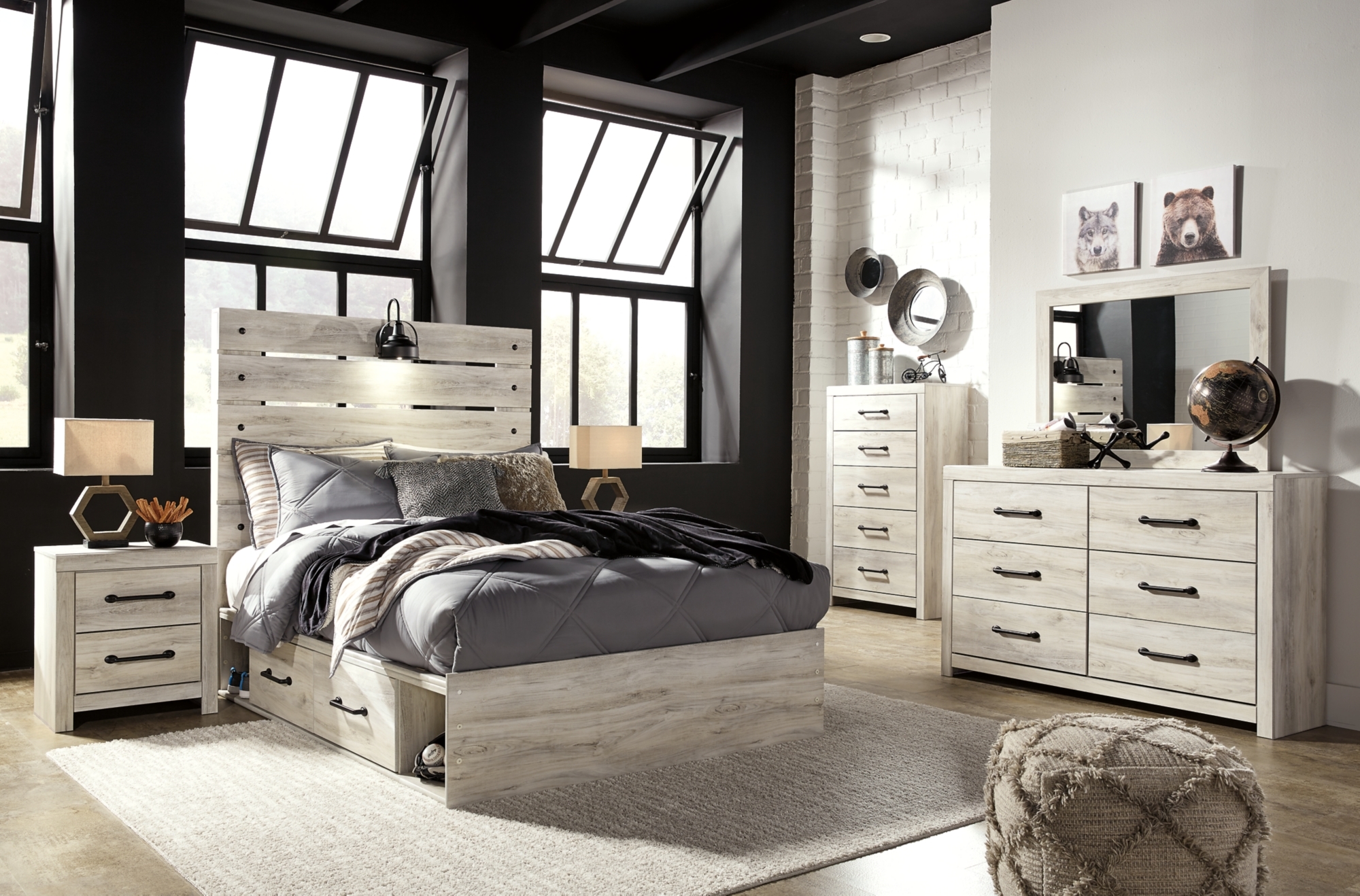 Signature Design by Ashley Cambeck Full Panel Bed With 4 Storage Drawers