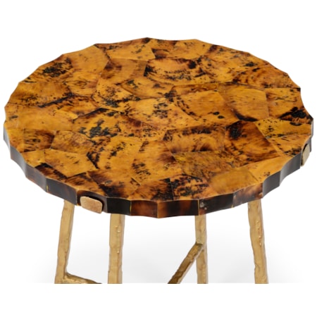 Brown Penshell Side Table