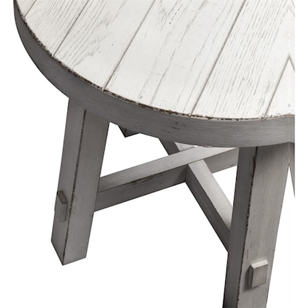 Splay Leg Round End Table