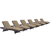 Chaise Outdoor Patio Set of 6