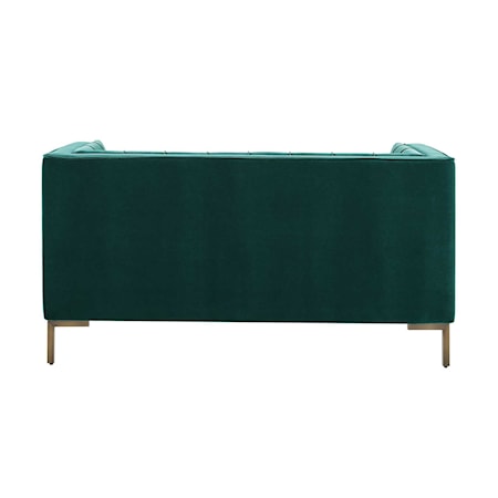 Green Velvet Loveseat