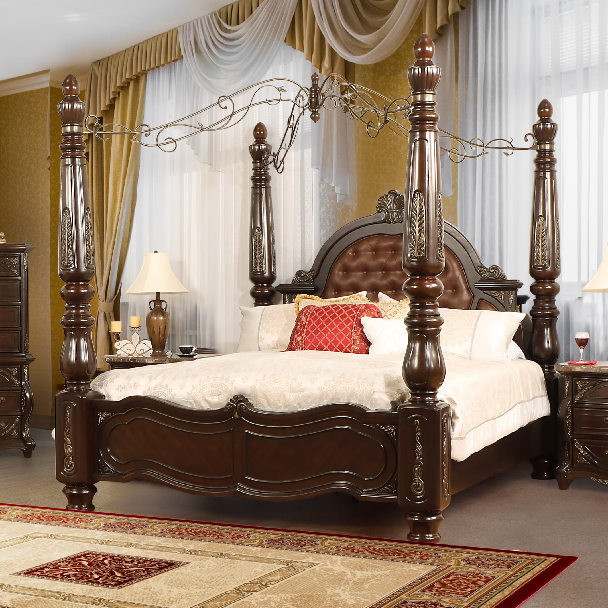 4 poster deals queen bedroom set