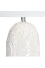 Crestview Collection  Johanson 27" Ceramic Table Lamp with Linen Shade