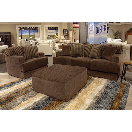 Casual 3-Piece Living Room Set