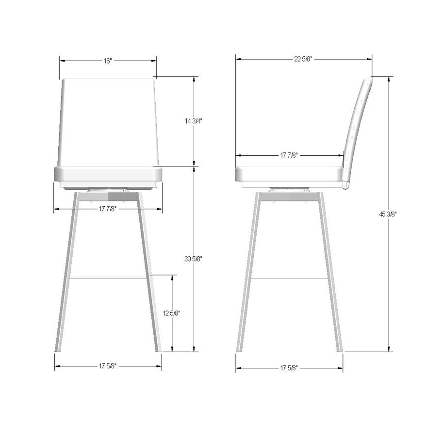 Upholstered Swivel Bar Stool