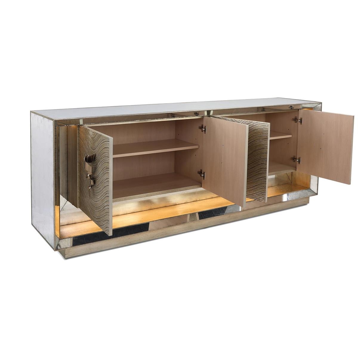 4-Door Sideboard w/Dimmable LED Lighting
