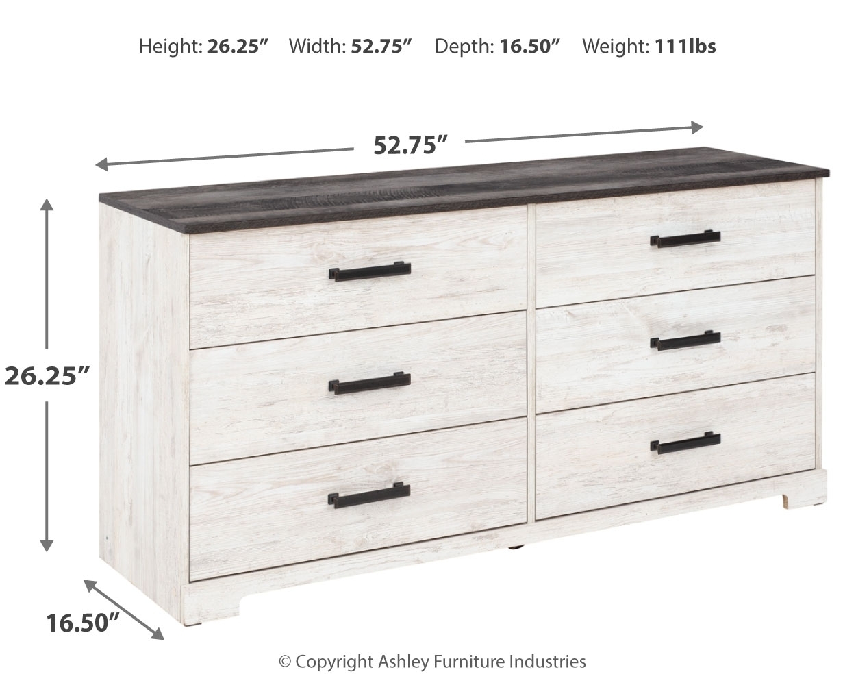 Six Drawer Dresser