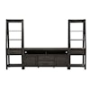 Liberty Furniture Modern Farmhouse Entertainment Center with Piers