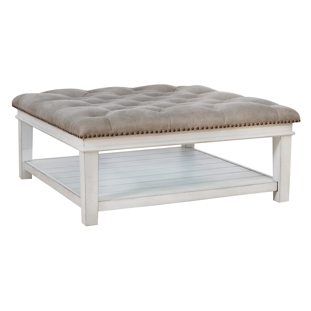 Signature Design Kanwyn Upholstered Ottoman Coffee Table